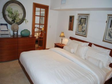 Master bedroom with king bed